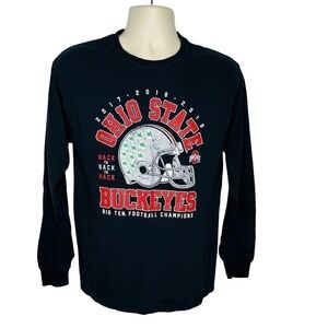 Ohio State Buckeyes Long Sleeve Championship T-Shirt Men's Size M